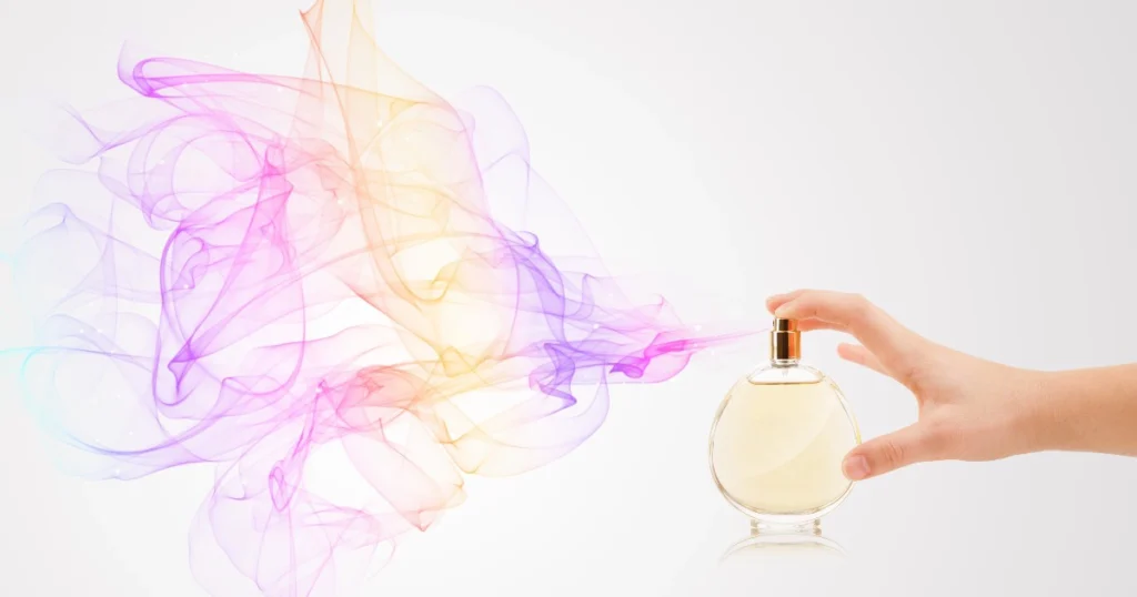 Showing Oxygen Exposure on perfume bottle